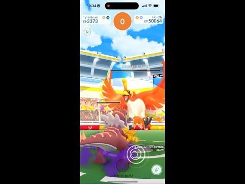 Ho-Oh Solo Raid, Partly Cloudy weather, No Adventure Effect, No Mega. (Incinerate/Solarbeam)