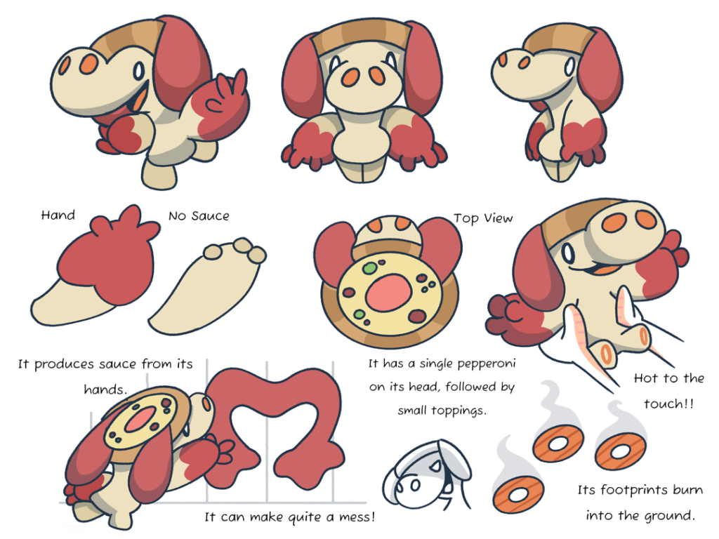 Meet Dousaus! Based on Pizza! ( Object Fakemon )