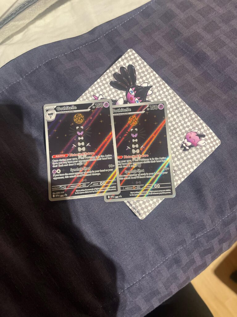 Got 2 gothitelle promo out of a sticker collection