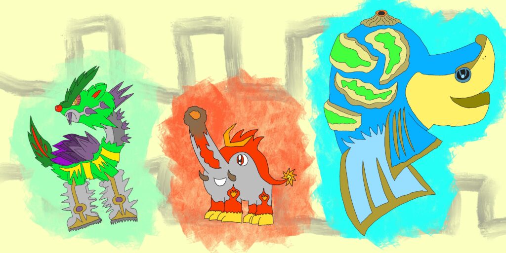 [OC] My Pokemon Starter Set Idea