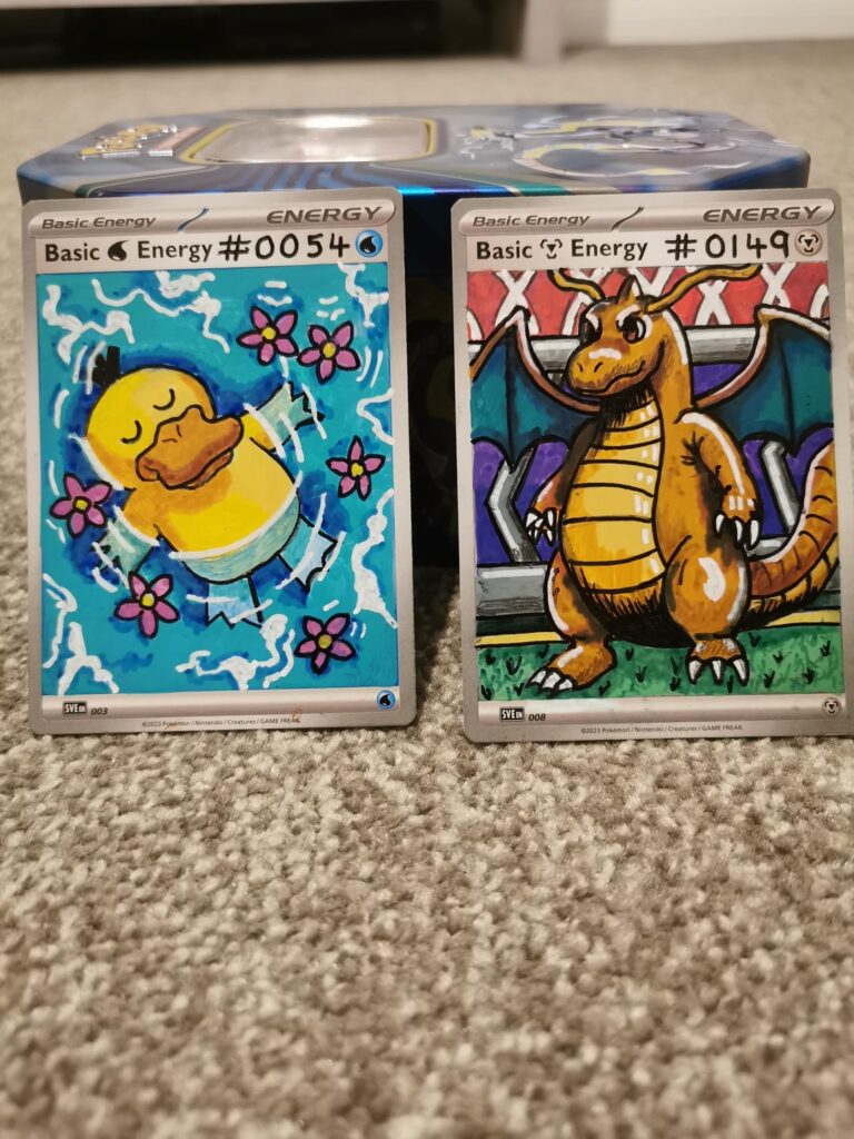 #0054 & #0149 completed for my one5one picture pokedex on (energy cards) buzzing how these came out.