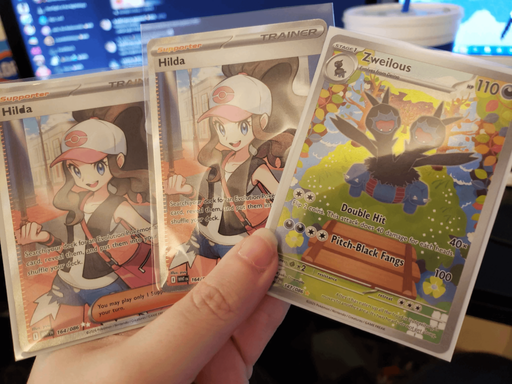 Saw Hilda, was upset cause I had already pulled it. But turns out it's a printing error card!