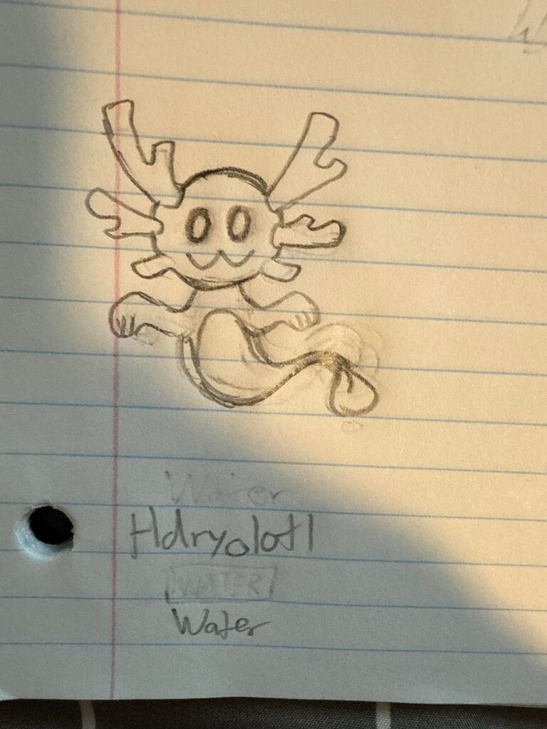 Water/ghost Axolotl starter concept
