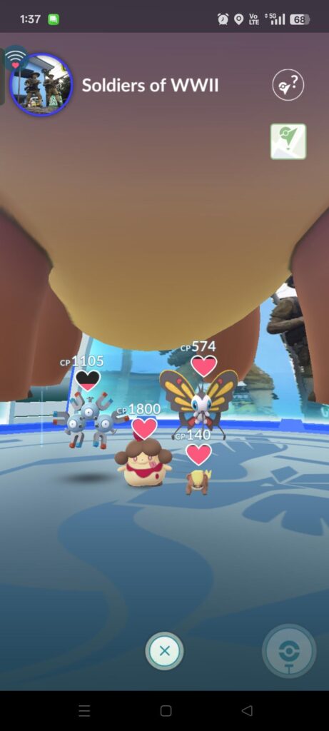 That is one big Pokemon here