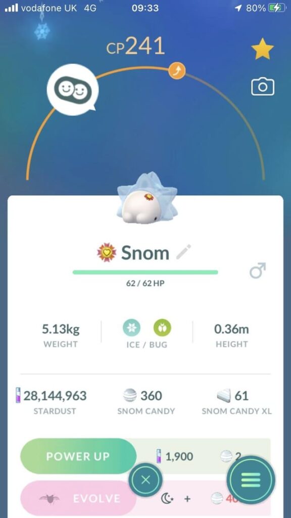 Snom and Frosmoth best buddy ribbons