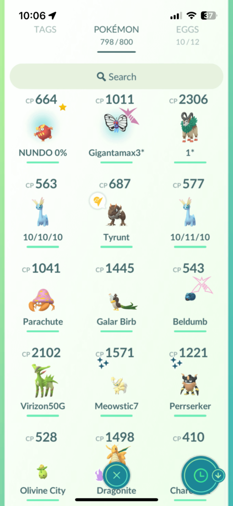 I’ve been told I don’t name enough of my Pokémon, but I do like the ones I have named.
