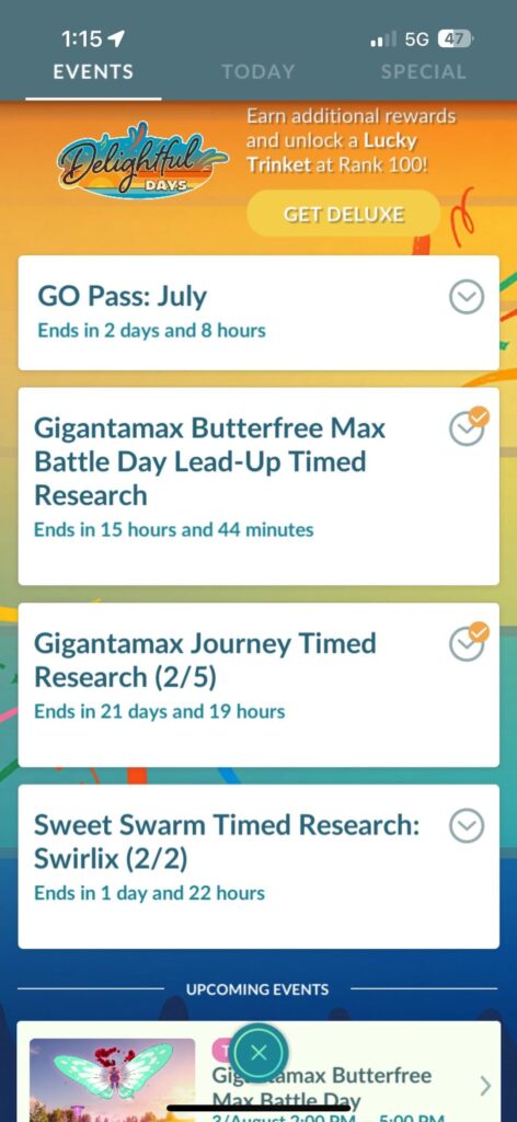 Adventure Week Timed Research ended early?