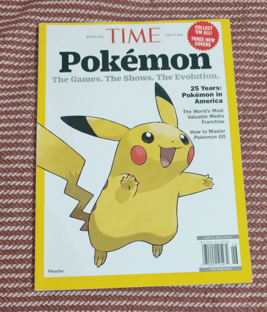 My friend got me a Pokemon magazine when he visited US