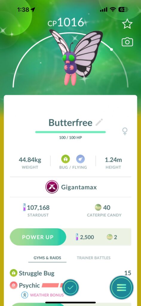 First Butterfree raid!!!!!!
