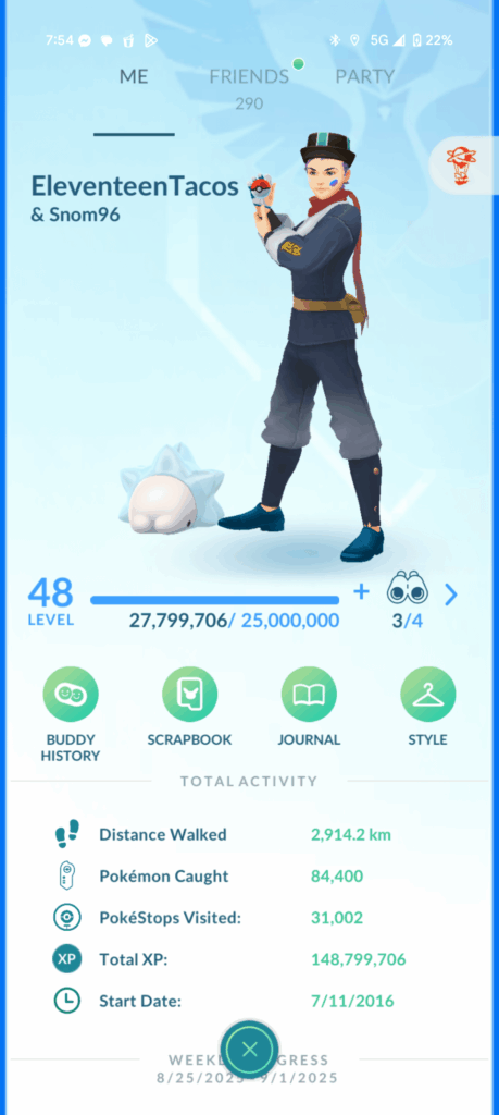 50 days to Level 50