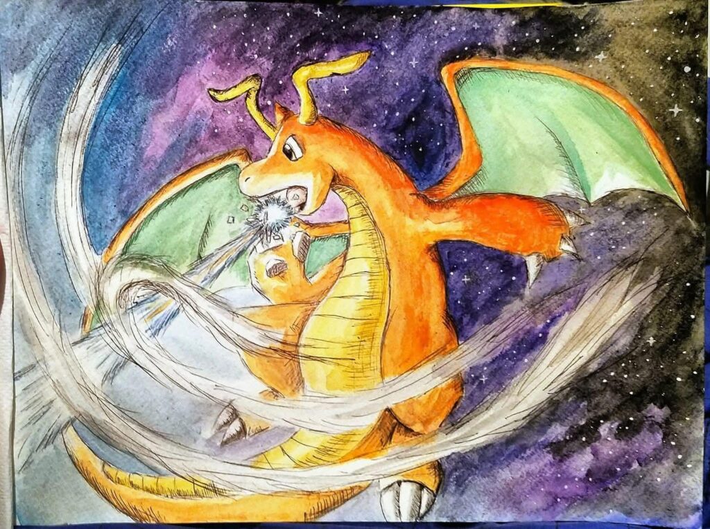 Made this for my brother a while back, done with watercolors.