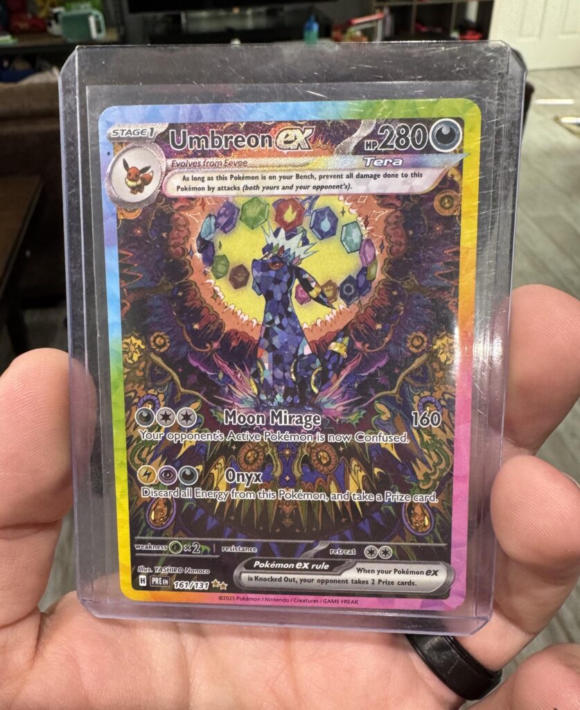 Won a Sam’s club prismatic ETB bundle in a home poker game last night. Couldn’t resist opening it and pulled this!