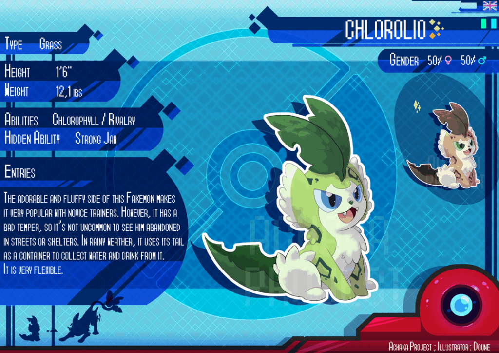 Fakemon - Chlorolio et Leopandor