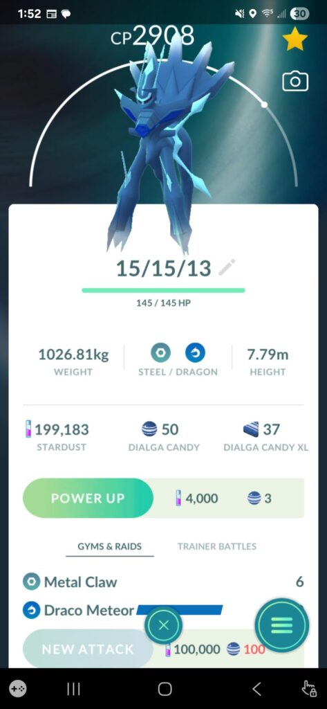 What do I run for a non ROT Dialga?