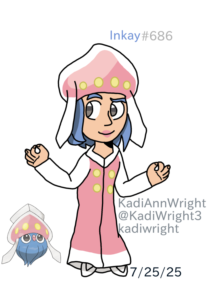 Humanized Inkay (Art by me)