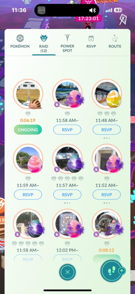 Past 11am local time and no palkia/dialga raids nearby?