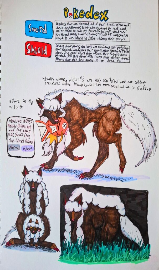 I did a Wooloof dex entry(OC)