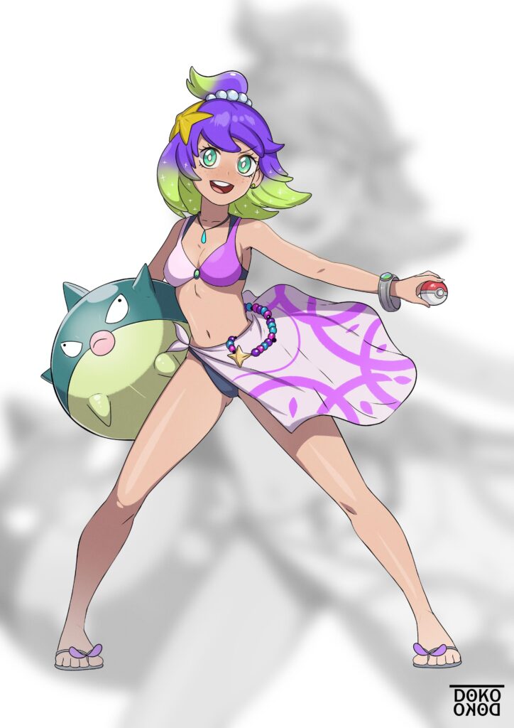 Hey guys! I wanted to introduce Lyra a coach Pokemon (OC) created by me, I hope you like it!