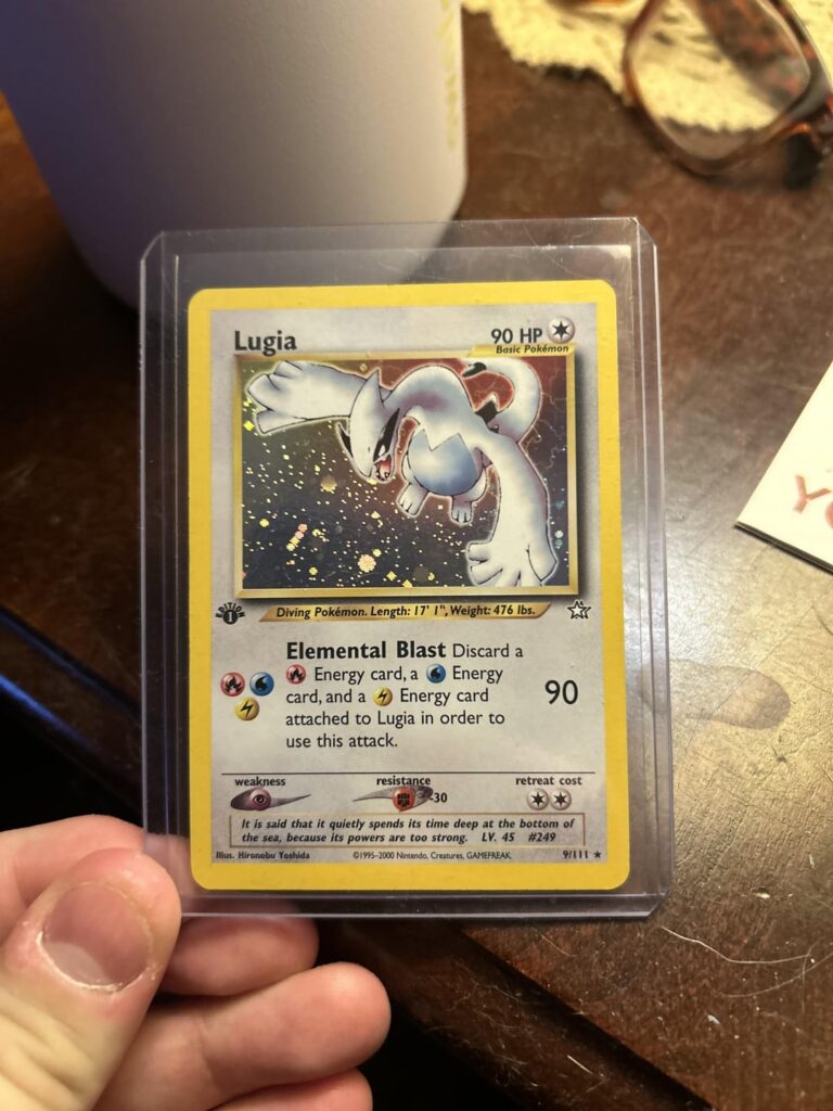Just bought my grail… neo lugia 1st ed.