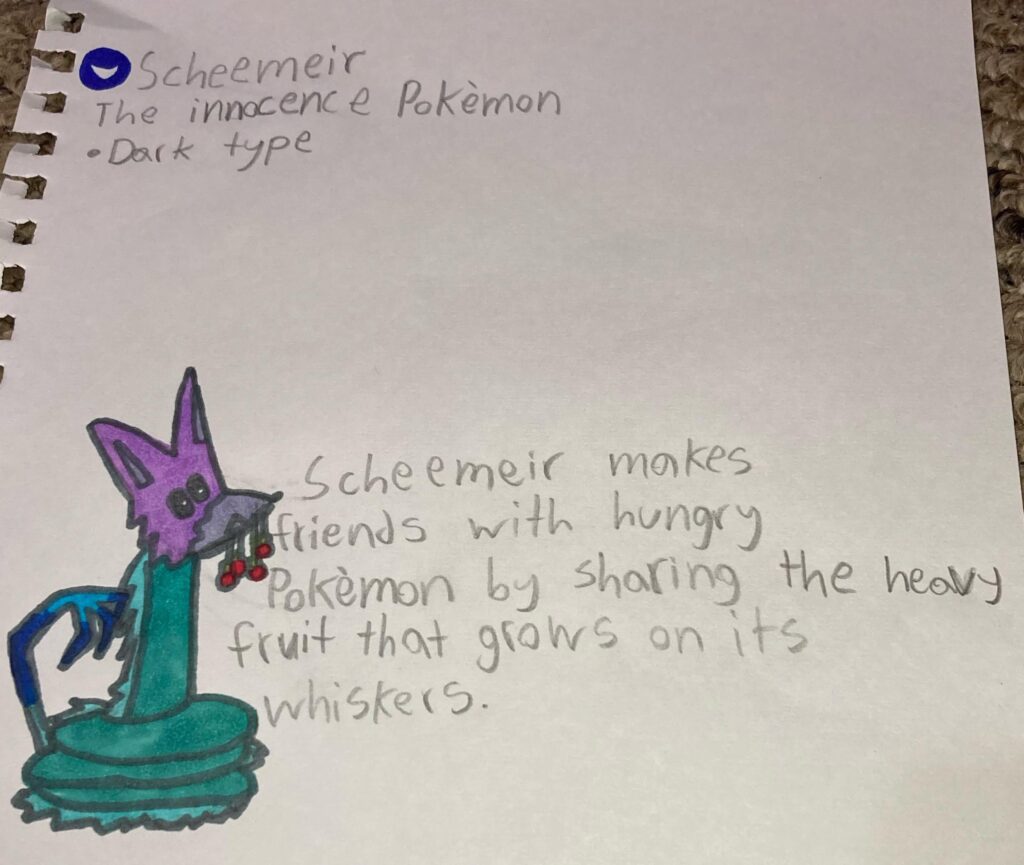 The first Evolution of my Fakèmon based on the Ngurivilu