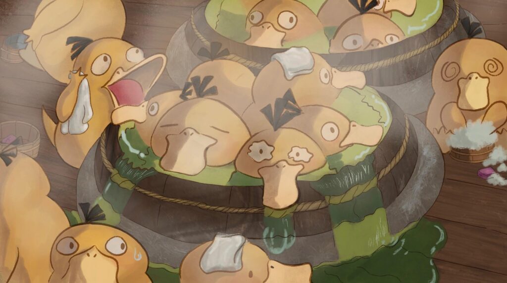 psyduck x spirited away