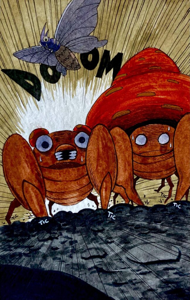 [OC] Paras, Parasect and Venomoth illustration fan art