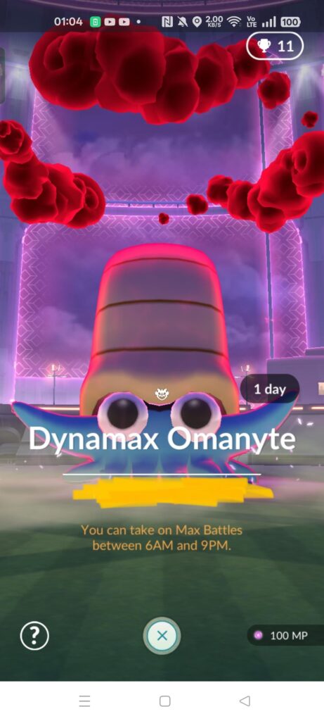 Just like Kabuto, Dynamax Omanyte is tier 1