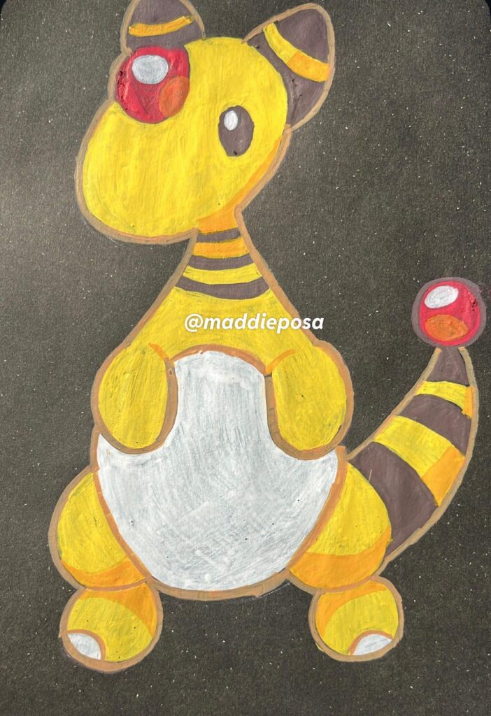 i drew ampharos!!