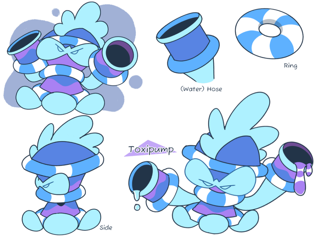 Meet Toxipump! Based on Fire Hydrants! ( Object Fakemon ) ( Redesign )