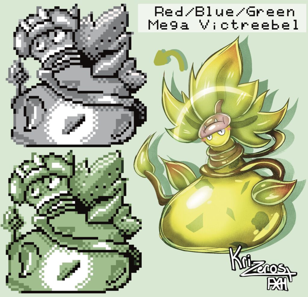 (My Art) Mega Victreebel if it was in Red/Blue/Green