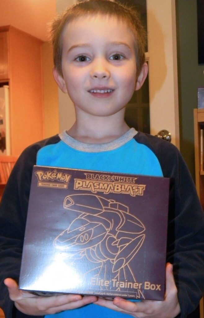 My son in 2013: Hope you enjoyed the cards, kid.