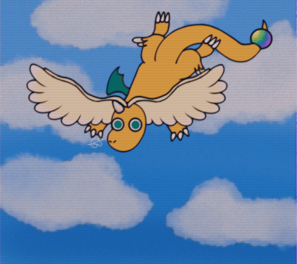 Mega Dragonite drawing (made by me)