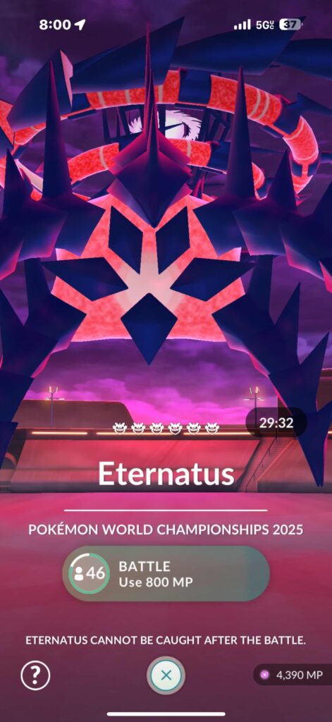 Eternamax Eternatus battles live at Worlds