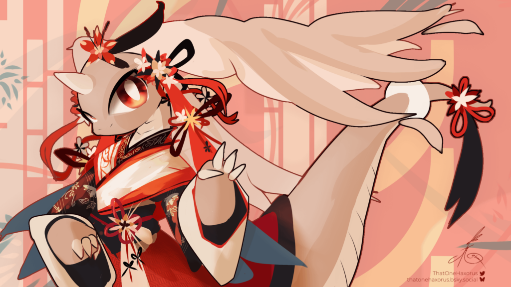 [OC] Mega Dragonite in attire