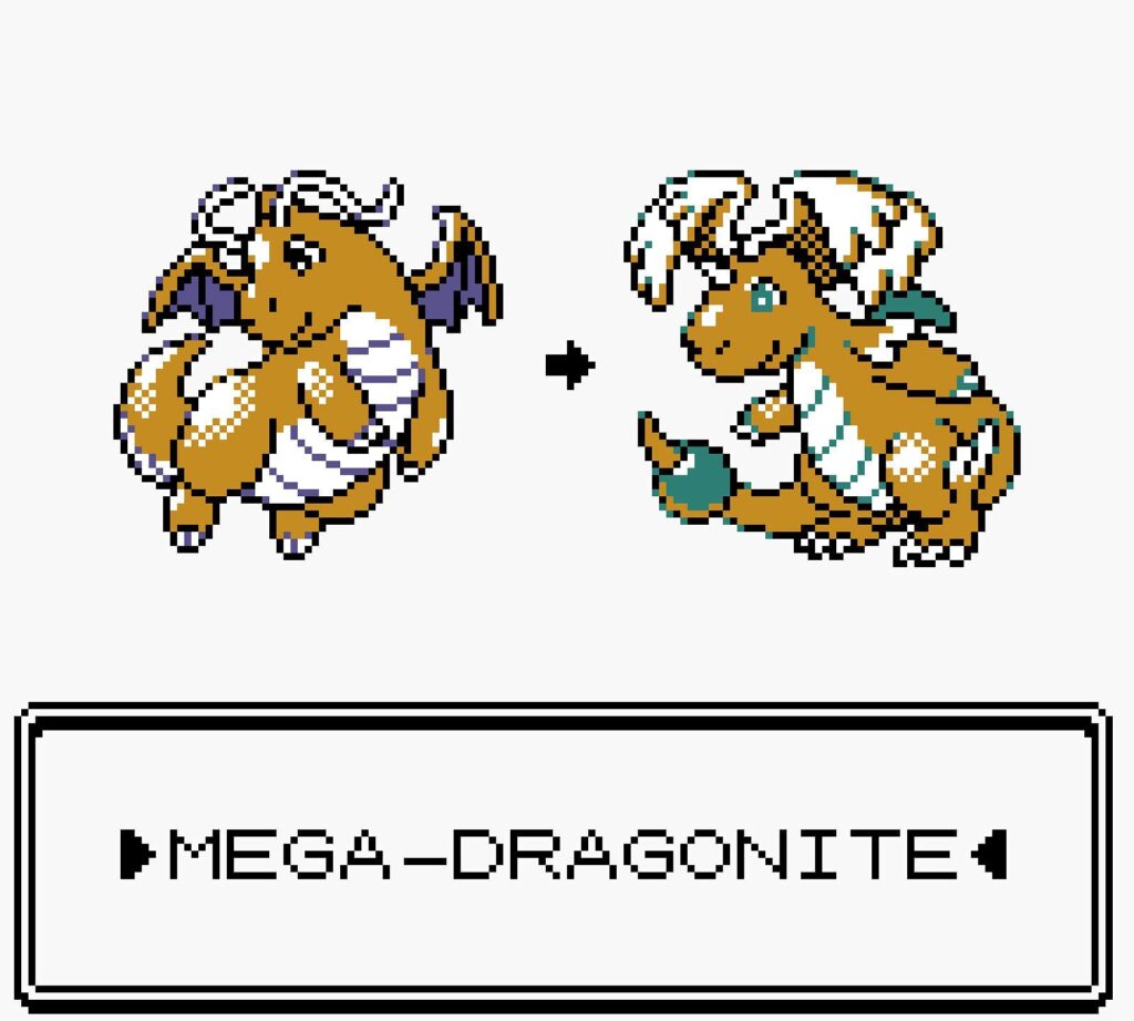 MEGA-DRAGONITE in Gen 2 style