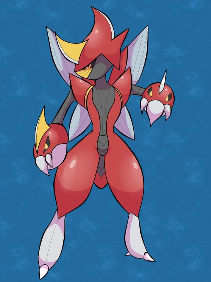 Another Pokefusion I made between Scizor and Bisharp. Calling it Scisharp