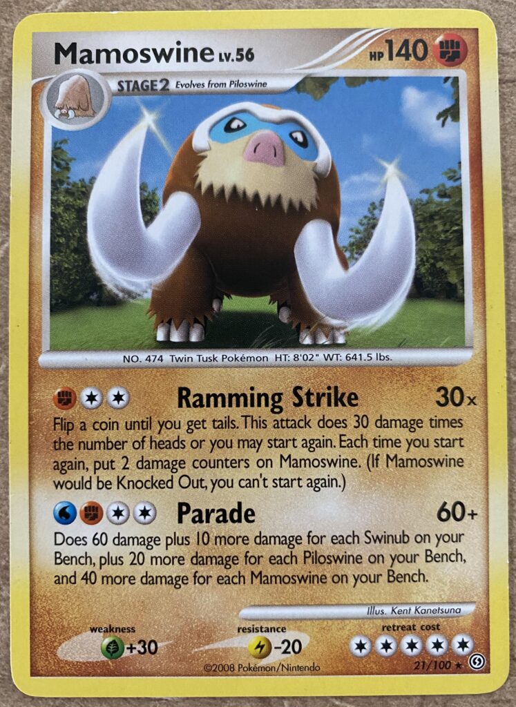 Does anyone know why this Mamoswine card is #474 and not #473 like it should be?