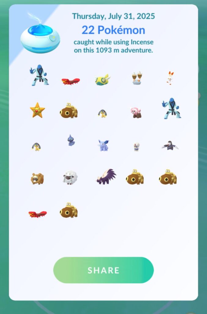 WOW! I rarely see this mons, thank goodness it’s Adventure Week