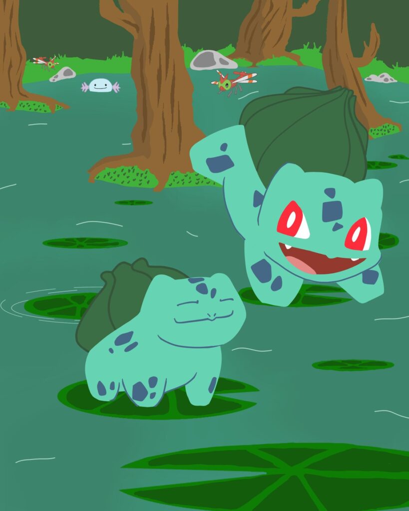(OC) Bulbasaur fan art for my fave
