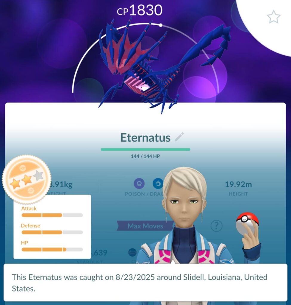 Just incase youre wondering Eternatus is untransferable
