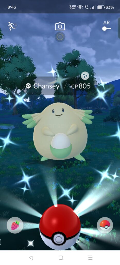 Happened to very coincidentally chance upon very minty healthcare🍃 hello Shiny Chansey! 🥹
