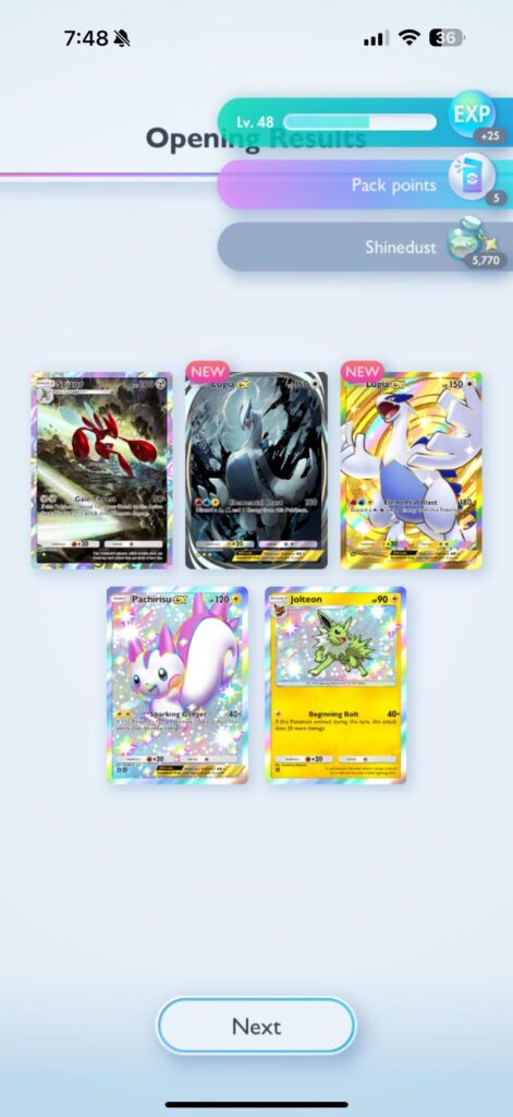 God pack 2 days in a row! (Pocket)