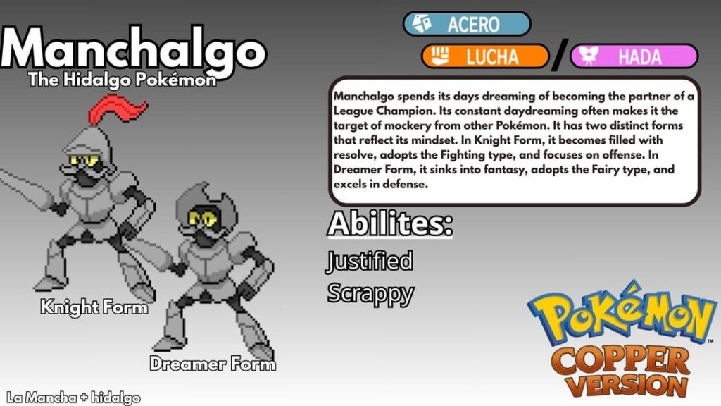 A Pokémon based on Don Quixote for my Pokédex.