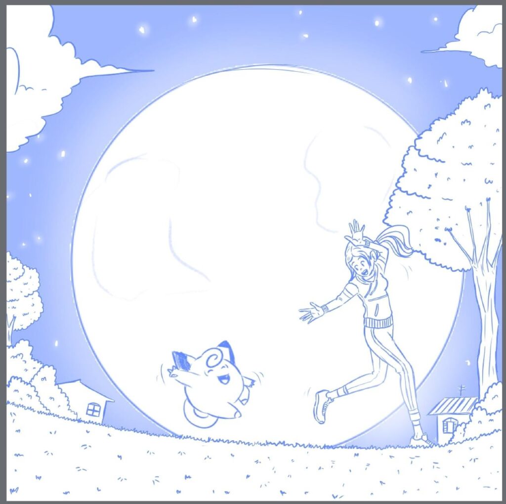 Working on this super special commission for a Clefairy loving fan!
But what if it were you? Which Pokémon would be by your side in this artwork?