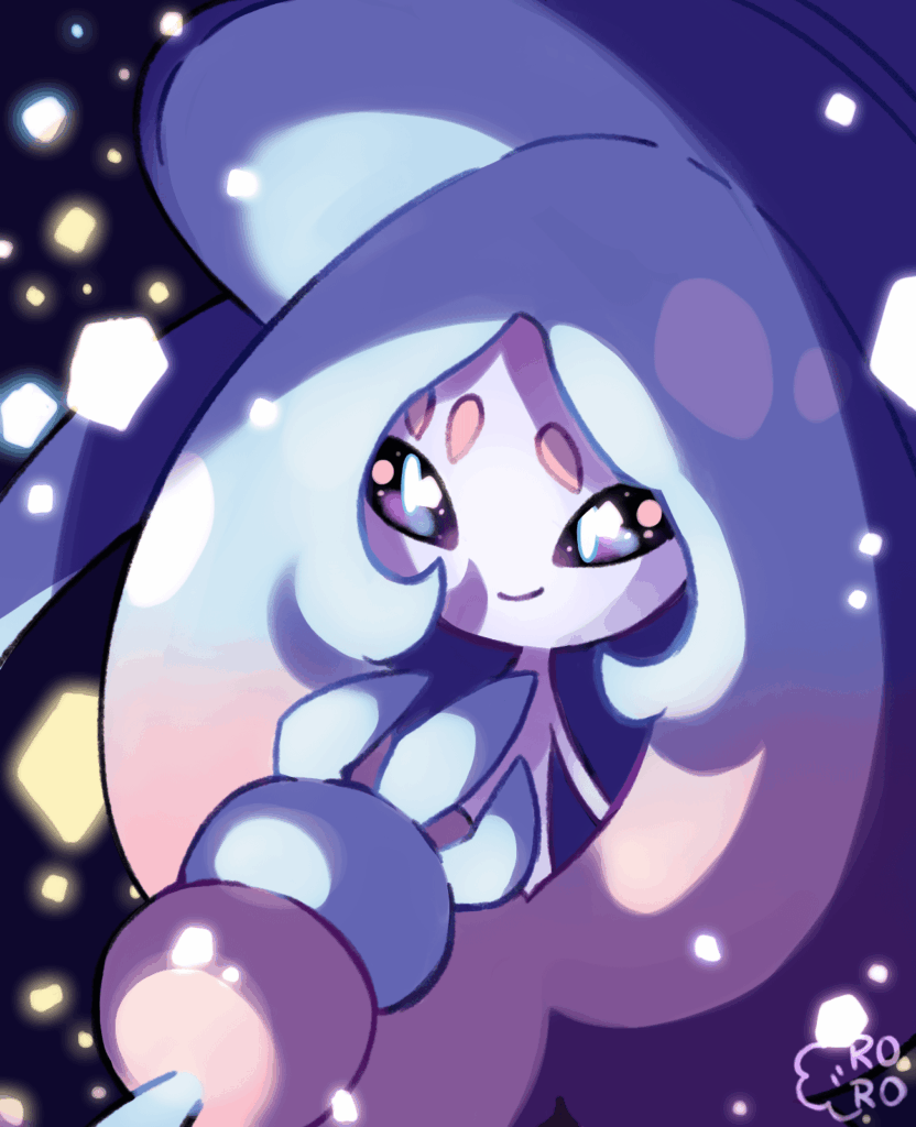 Drew a Hatterene [OC]