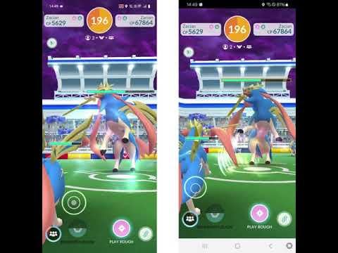 Pokémon Go Crowned Zacian Raid Duo With Neutral Damage(2v1 With Crowned Zacian)