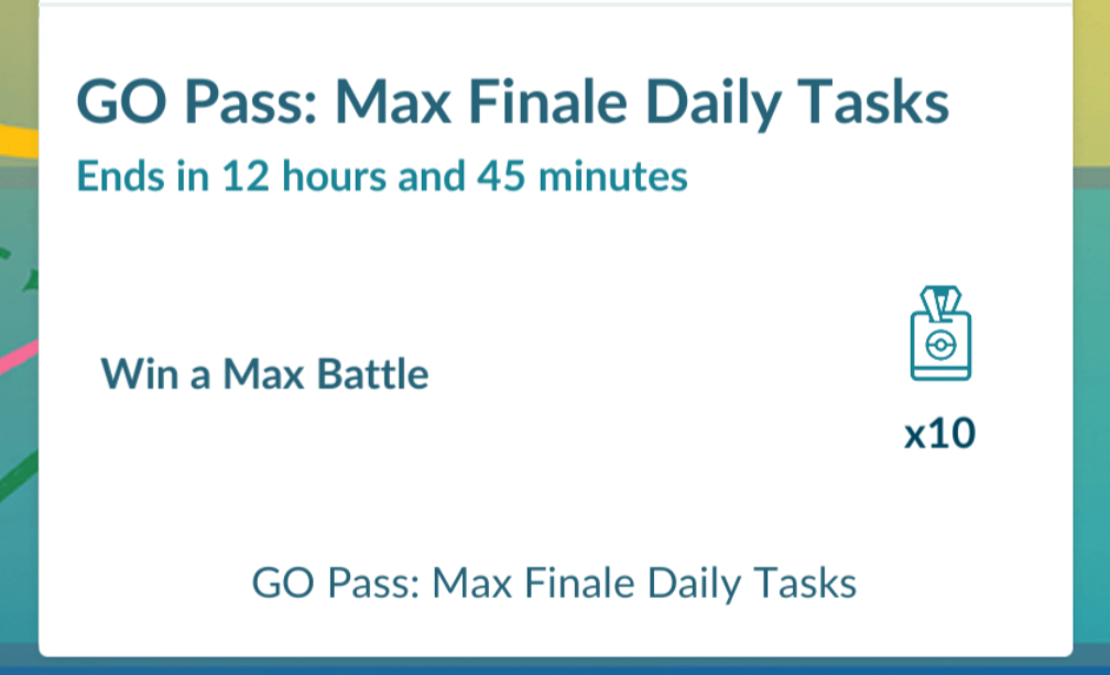 Max Finale Go Pass Daily Tasks