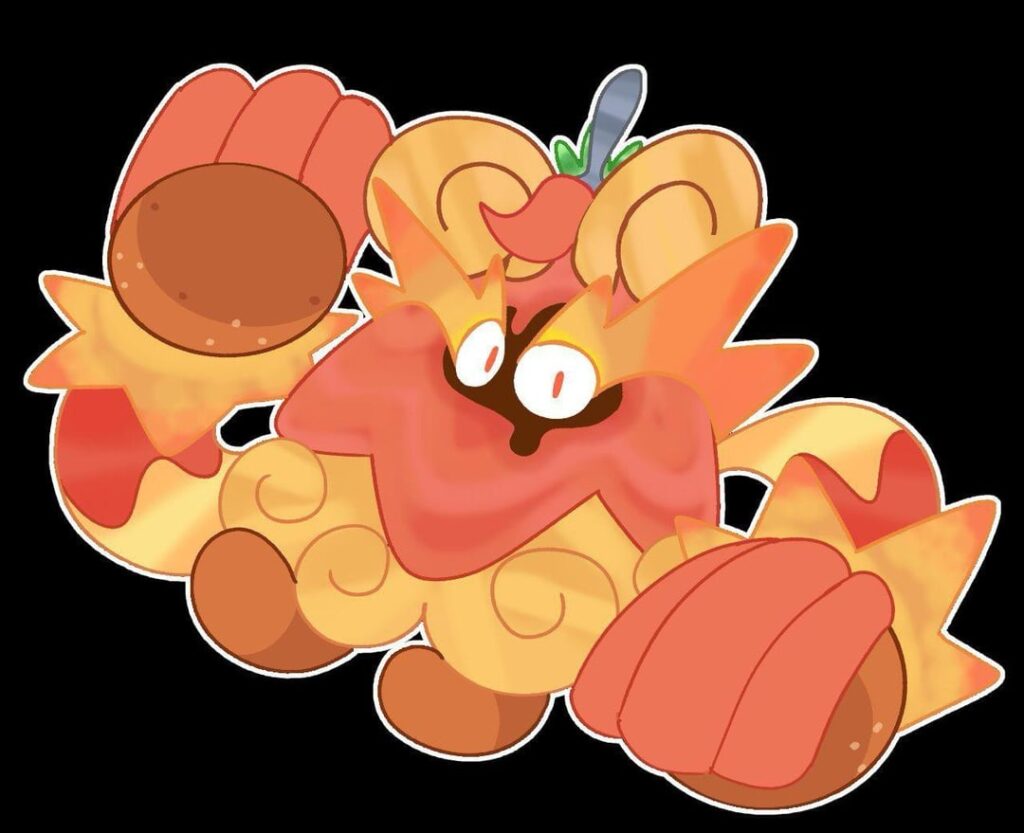 By popular demand I introduce Tangamace(Name still not finalized give better names if you have some) a steel fire type. Art made by Objectect thanks Objectect