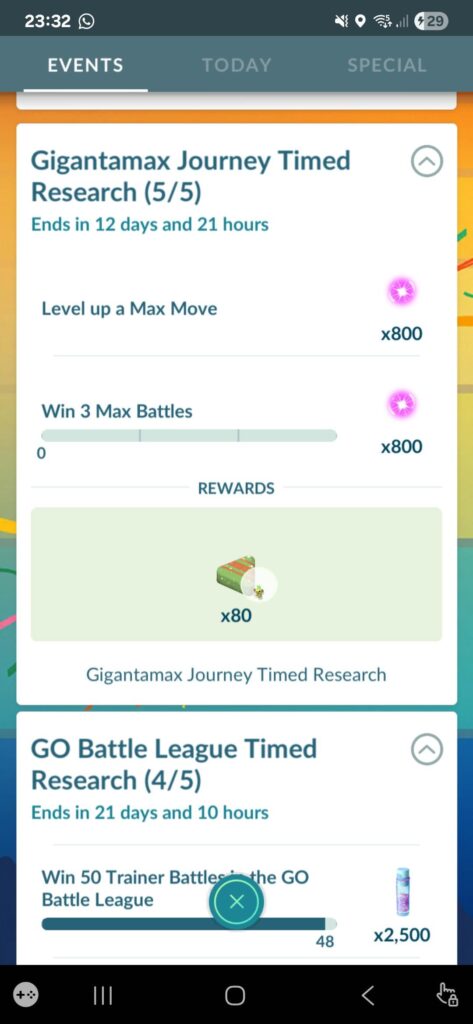 By completing the tasks do I automatically collect the partials or can I claim them later?