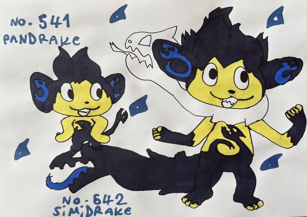 (OC) My younger sister draws Elemental Monkeys new & old